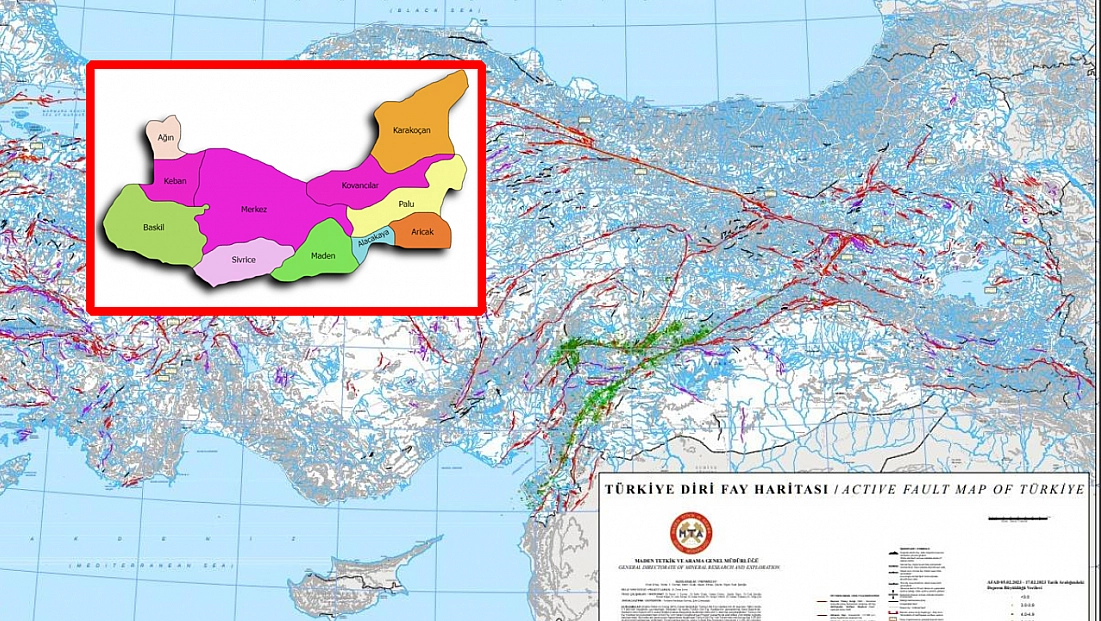 Elazığlılar risk derecesini bilmiyor! MTA diri fay haritasını güncelledi... Elazığ’da deprem riski var mı?