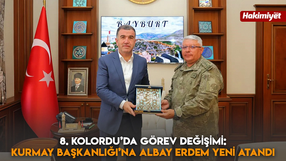 8. Kolordu’da görev değişimi: Kurmay Başkanlığı’na Albay Erdem Yeni atandı