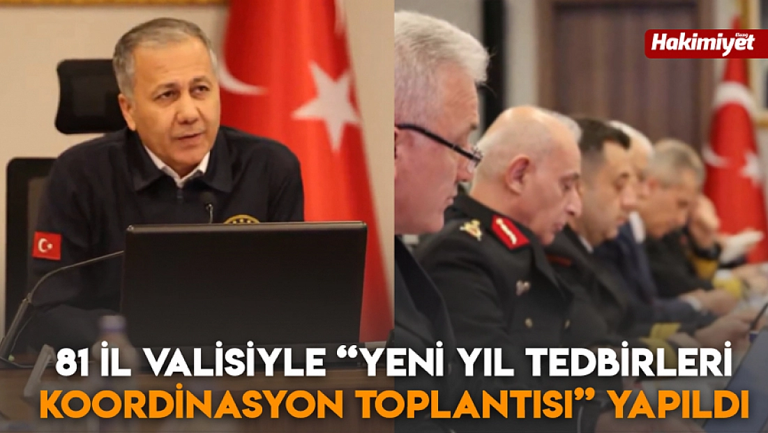 81 il Valisiyle 'Yeni Yıl Tedbirleri Koordinasyon Toplantısı' yapıldı