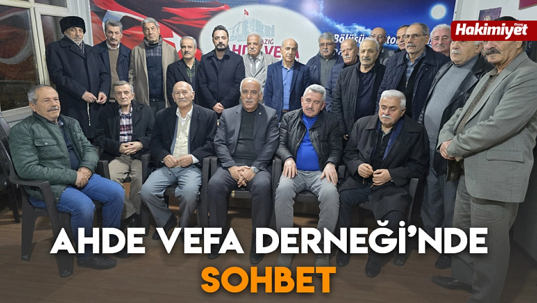 Ahde Vefa Derneği’nde sohbet