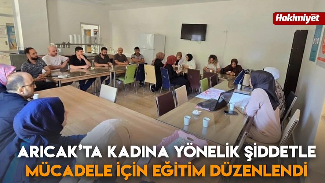 Arıcak’ta kadına yönelik şiddetle mücadele için eğitim düzenlendi