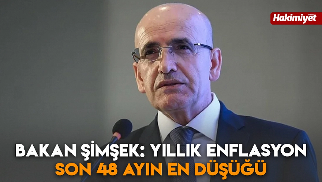Bakan Şimşek: Yıllık enflasyon son 48 ayın en düşüğü