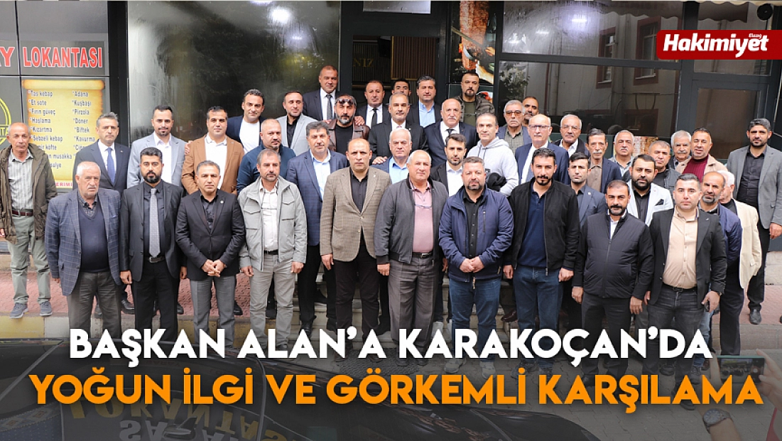 Başkan Alan’a Karakoçan’da yoğun ilgi ve görkemli karşılama