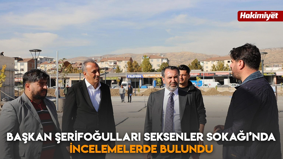 Başkan Şerifoğulları Seksenler Sokağı’nda incelemelerde bulundu