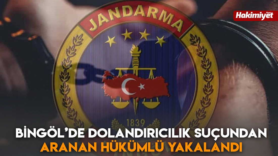 Bingöl’de dolandırıcılık suçundan aranan hükümlü yakalandı