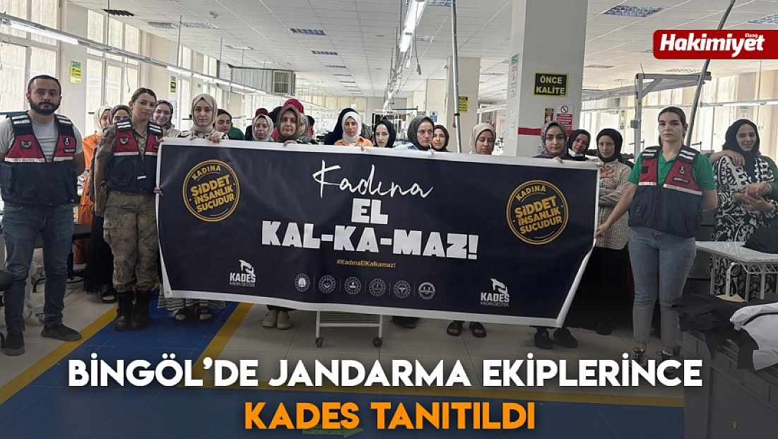 Bingöl’de jandarma ekiplerince KADES tanıtıldı