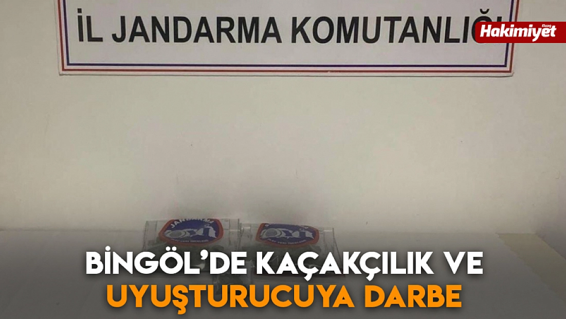 Bingöl’de kaçakçılık ve uyuşturucuya darbe