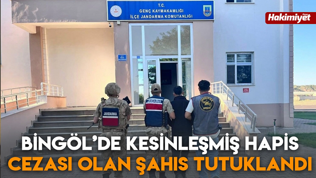 Bingöl’de kesinleşmiş hapis cezası olan şahıs tutuklandı