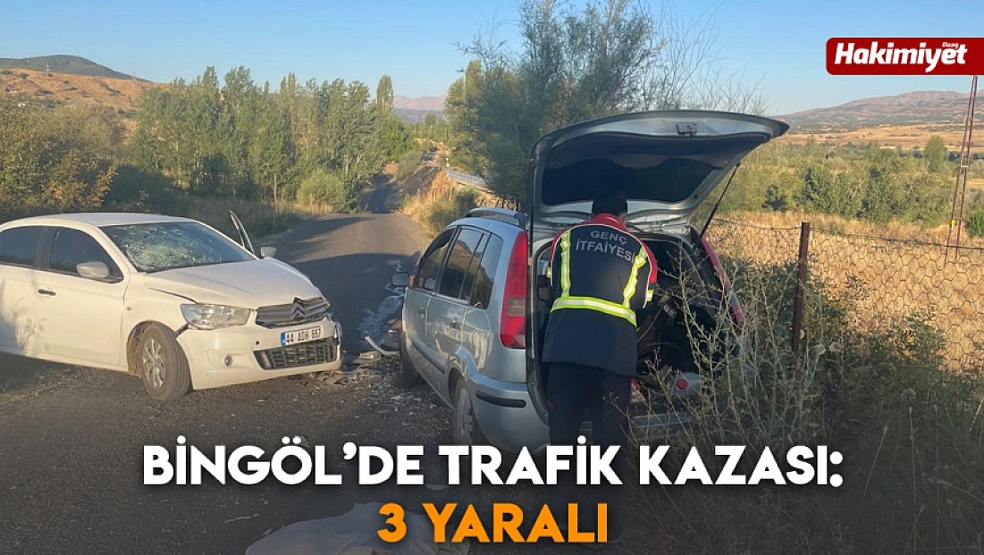 Bingöl’de trafik kazası: 3 yaralı