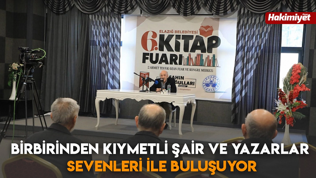 Birbirinden kıymetli şair ve yazarlar, sevenleri ile buluşuyor