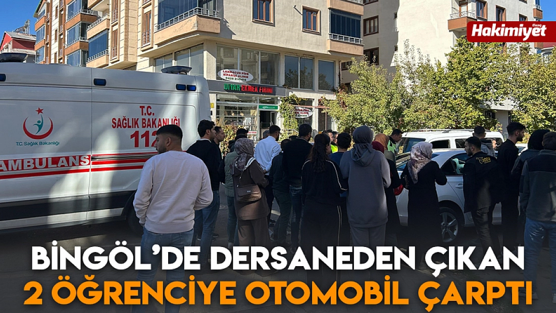 Bingöl’de dersaneden çıkan 2 öğrenciye otomobil çarptı
