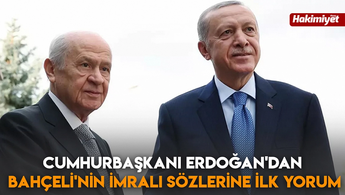 Cumhurbaşkanı Erdoğan'dan Bahçeli'nin İmralı sözlerine ilk yorum
