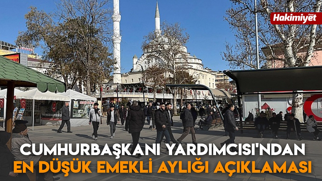Cumhurbaşkanı Yardımcısı'ndan en düşük emekli aylığı açıklaması