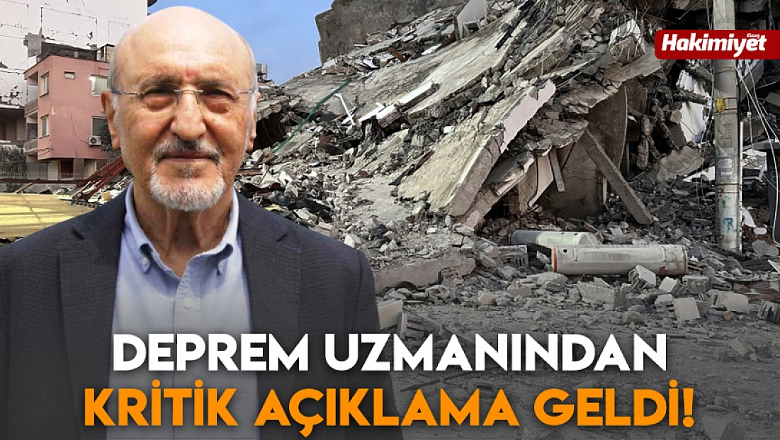Deprem uzmanından kritik açıklama geldi!
