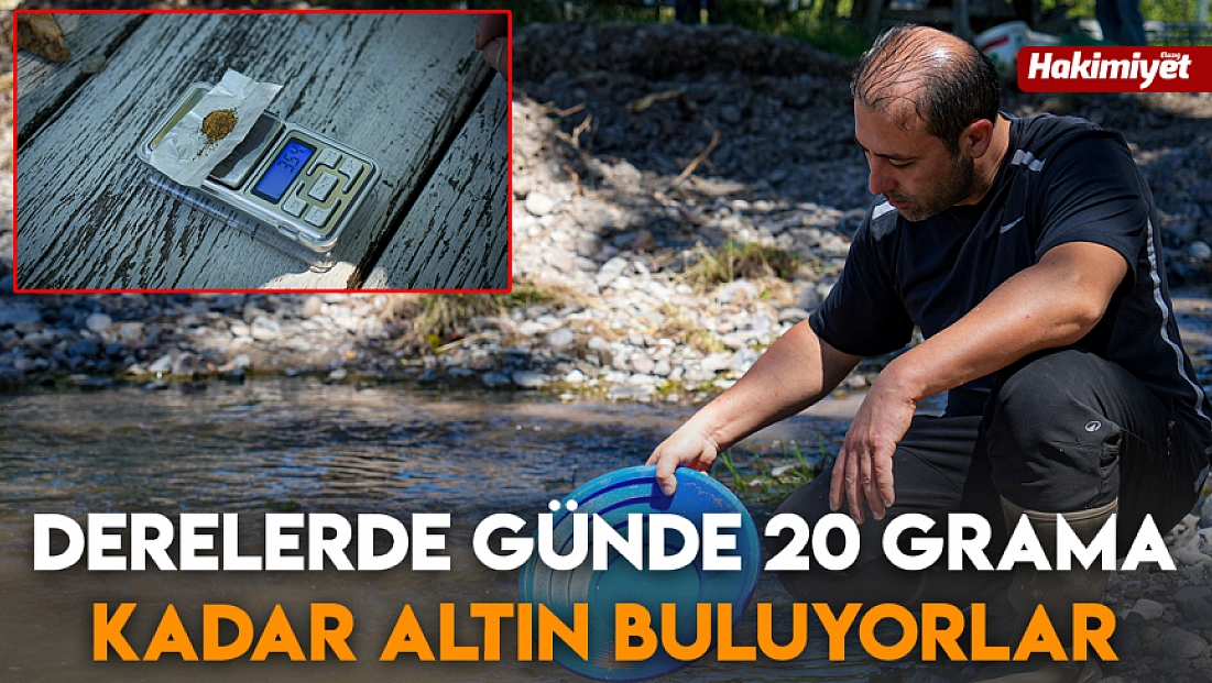 Derelerde günde 20 grama kadar altın buluyorlar