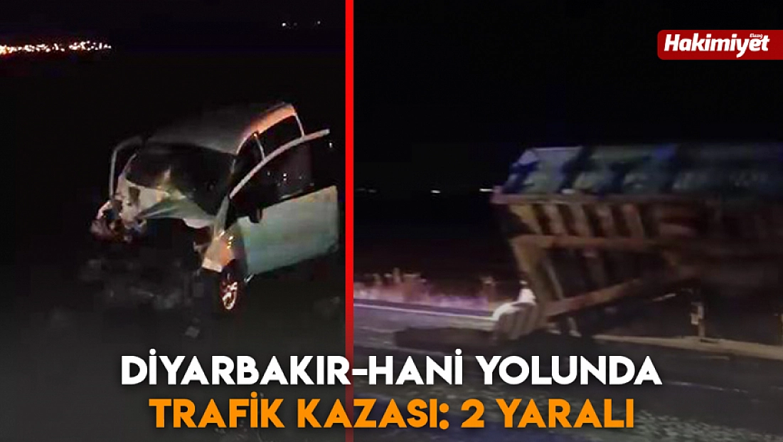 Diyarbakır-Hani yolunda trafik kazası: 2 yaralı