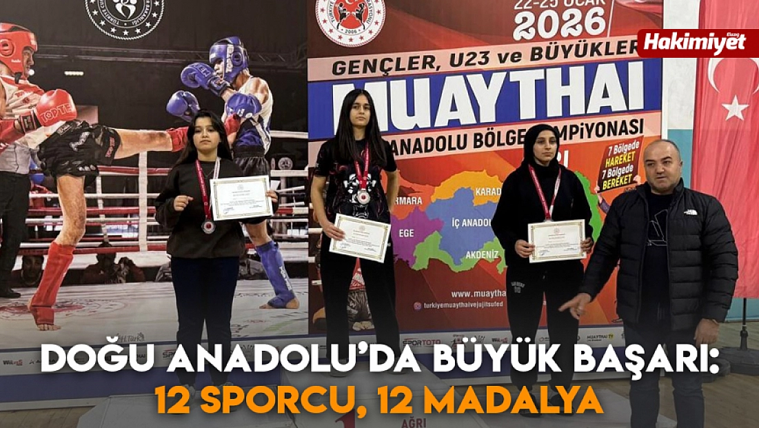 Doğu Anadolu’da büyük başarı: 12 sporcu, 12 madalya