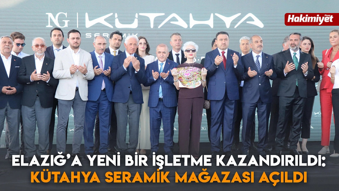 Elazığ’a yeni bir işletme kazandırıldı: Kütahya seramik mağazası açıldı