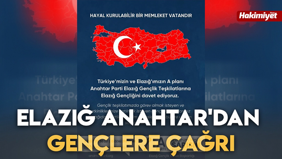 Elazığ Anahtar'dan gençlere çağrı