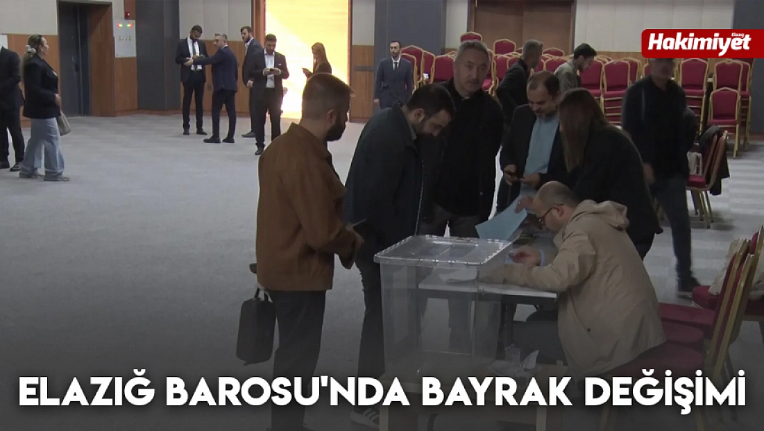 Elazığ Barosu'nda bayrak değişimi