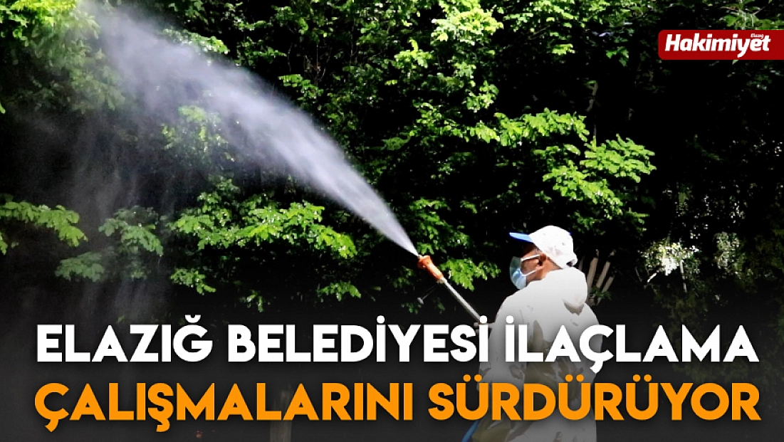 Elazığ Belediyesi ilaçlama çalışmalarını sürdürüyor