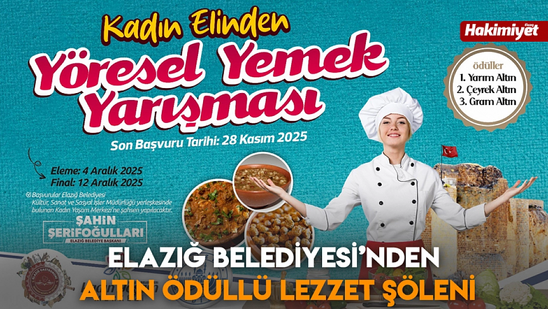 Elazığ Belediyesi’nden altın ödüllü lezzet şöleni