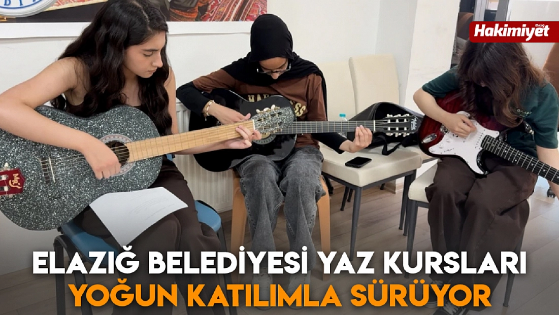 Elazığ Belediyesi yaz kursları yoğun katılımla sürüyor
