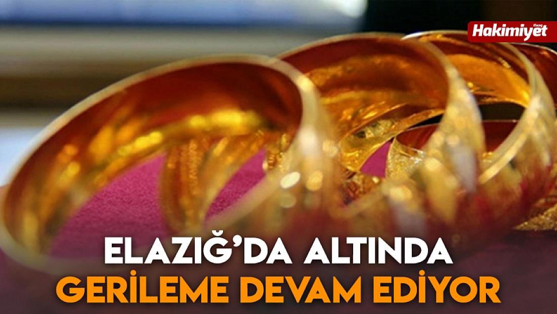 Elazığ’da altında gerileme devam ediyor