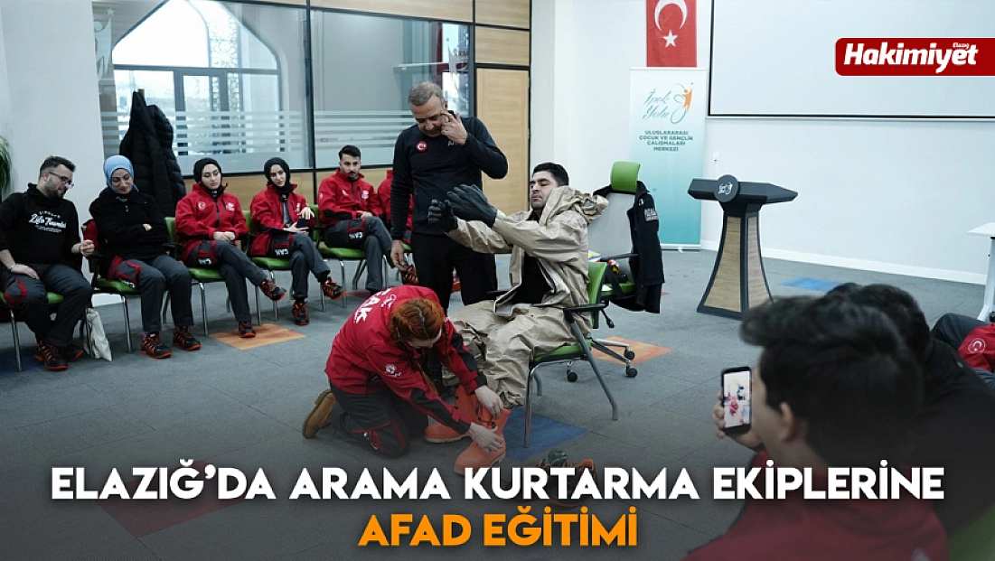 Elazığ’da arama kurtarma ekiplerine AFAD eğitimi