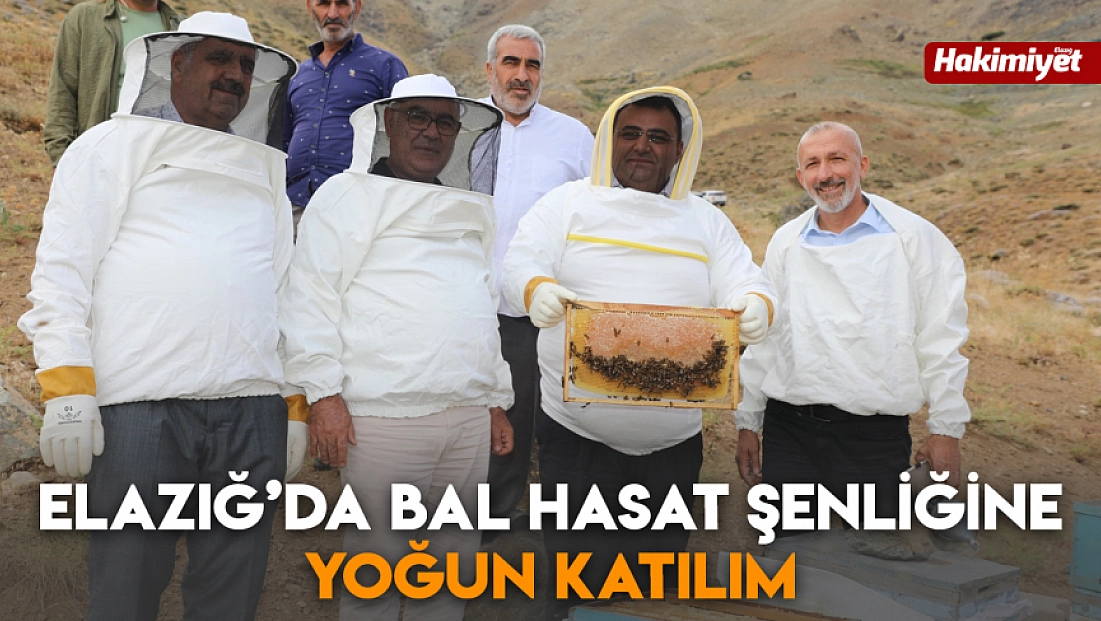 Elazığ’da bal hasat şenliğine yoğun katılım