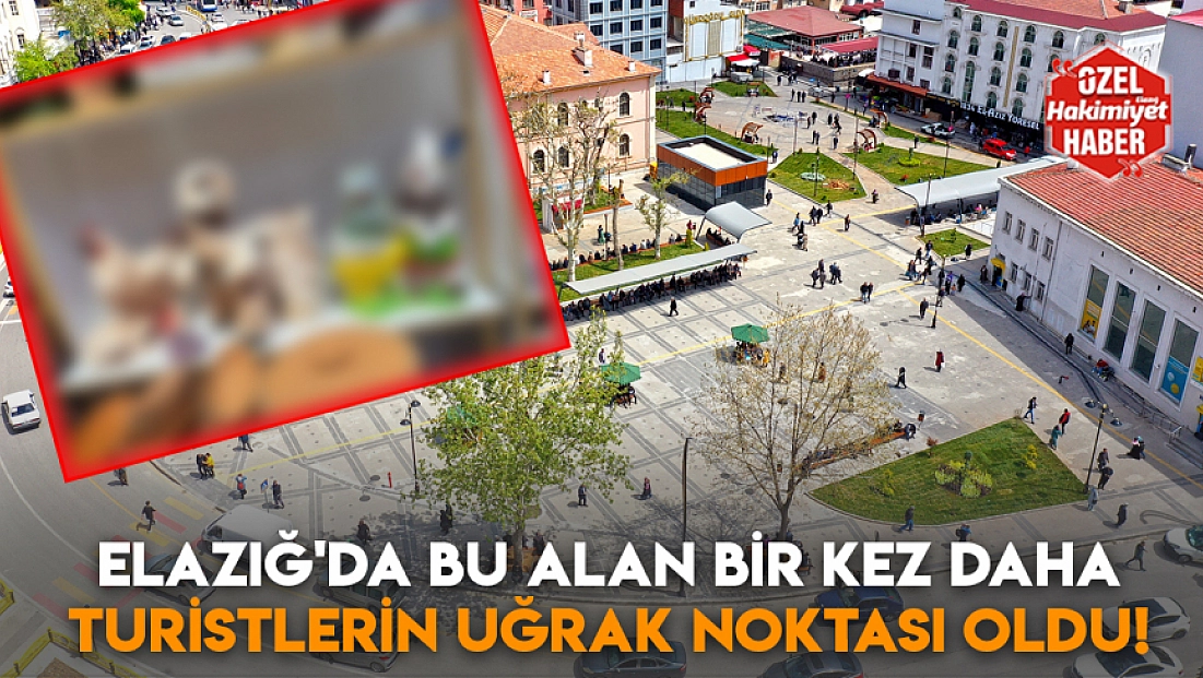 Elazığ'da bu alan bir kez daha turistlerin uğrak noktası oldu!