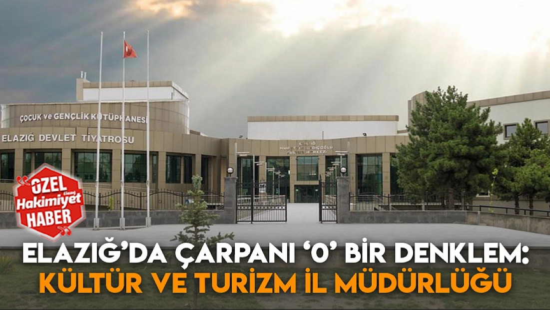 Elazığ’da çarpanı ‘0’ bir denklem: Kültür ve Turizm İl Müdürlüğü