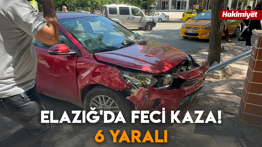 Elazığ'da feci kaza! 6 yaralı
