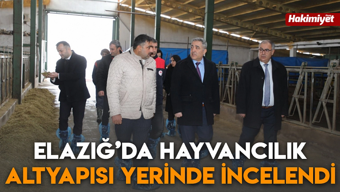 Elazığ’da hayvancılık altyapısı yerinde incelendi
