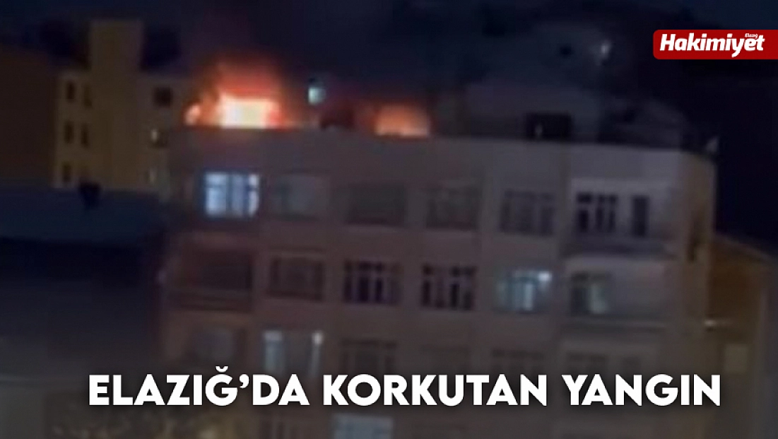 Elazığ’da korkutan yangın