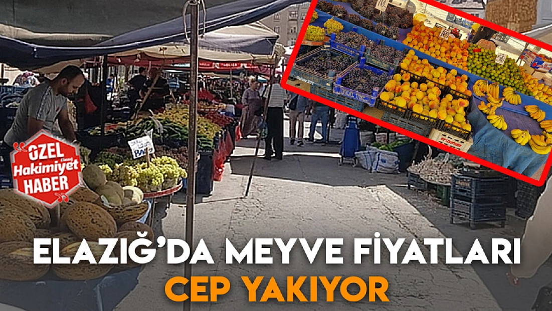 Elazığ’da meyve fiyatları cep yakıyor