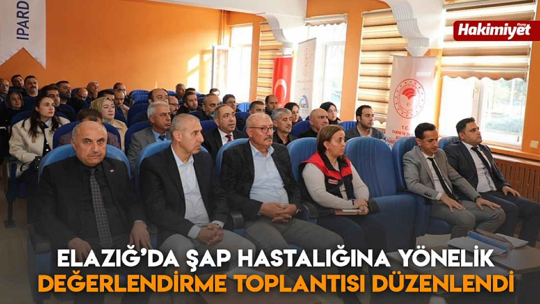 Elazığ’da ŞAP hastalığına yönelik değerlendirme toplantısı düzenlendi