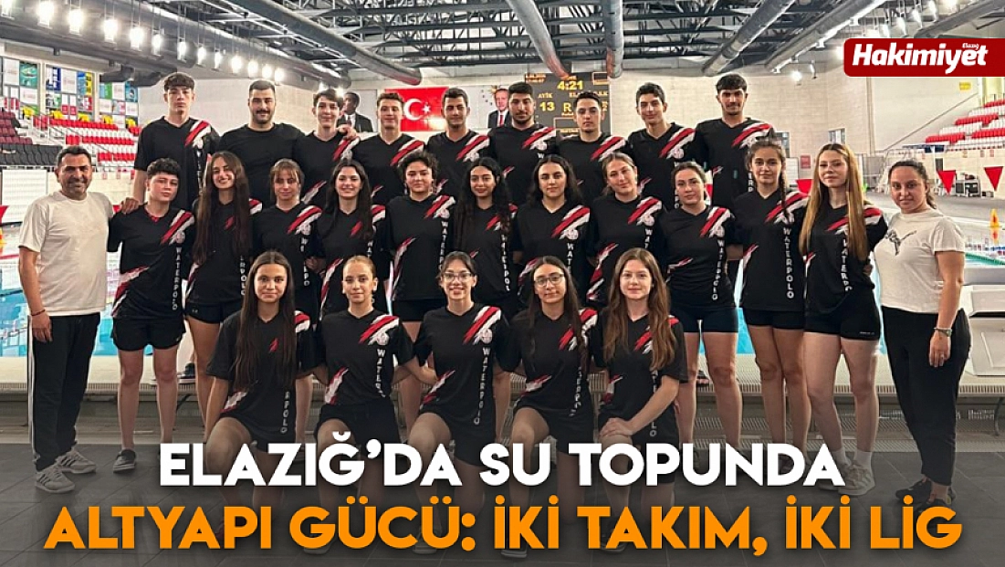 Elazığ’da su topunda altyapı gücü: İki takım, iki lig