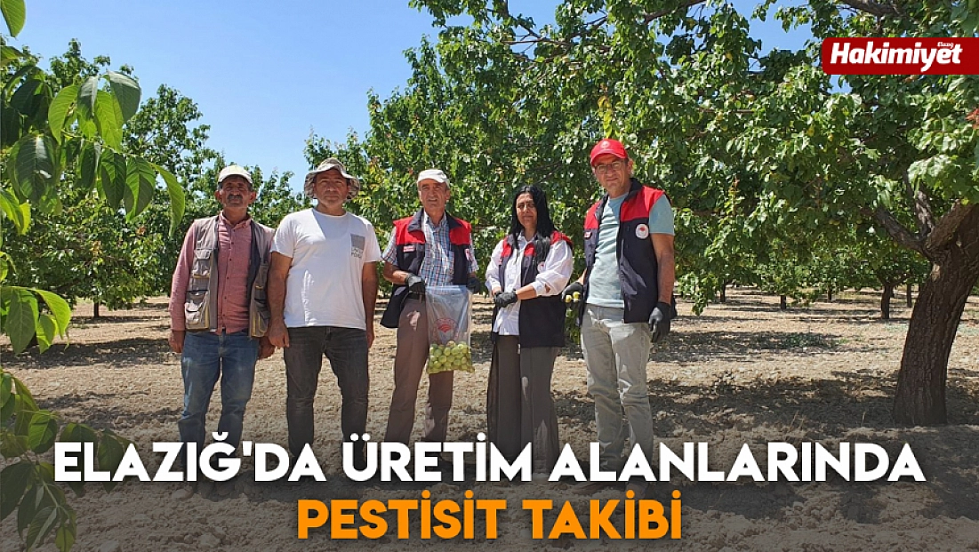 Elazığ'da üretim alanlarında pestisit takibi