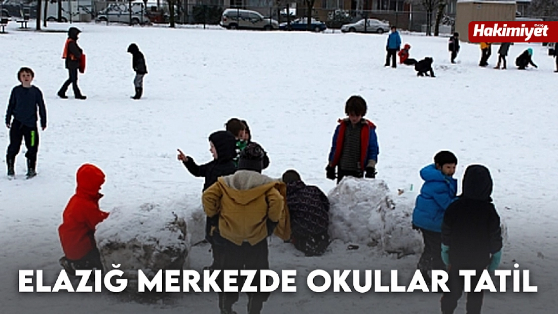 Elazığ merkezde okullar tatil
