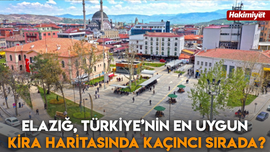 Elazığ, Türkiye’nin En Uygun Kira Haritasında kaçıncı sırada?