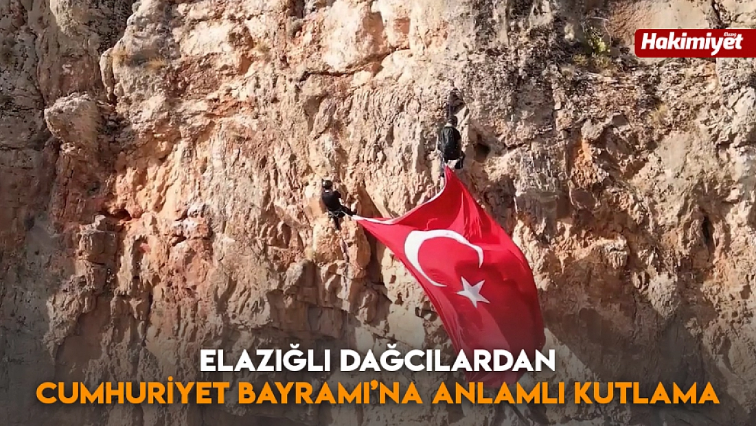 Elazığlı dağcılardan Cumhuriyet Bayramı’na anlamlı kutlama