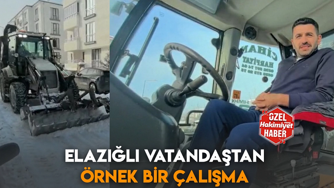 Elazığlı vatandaştan örnek bir çalışma