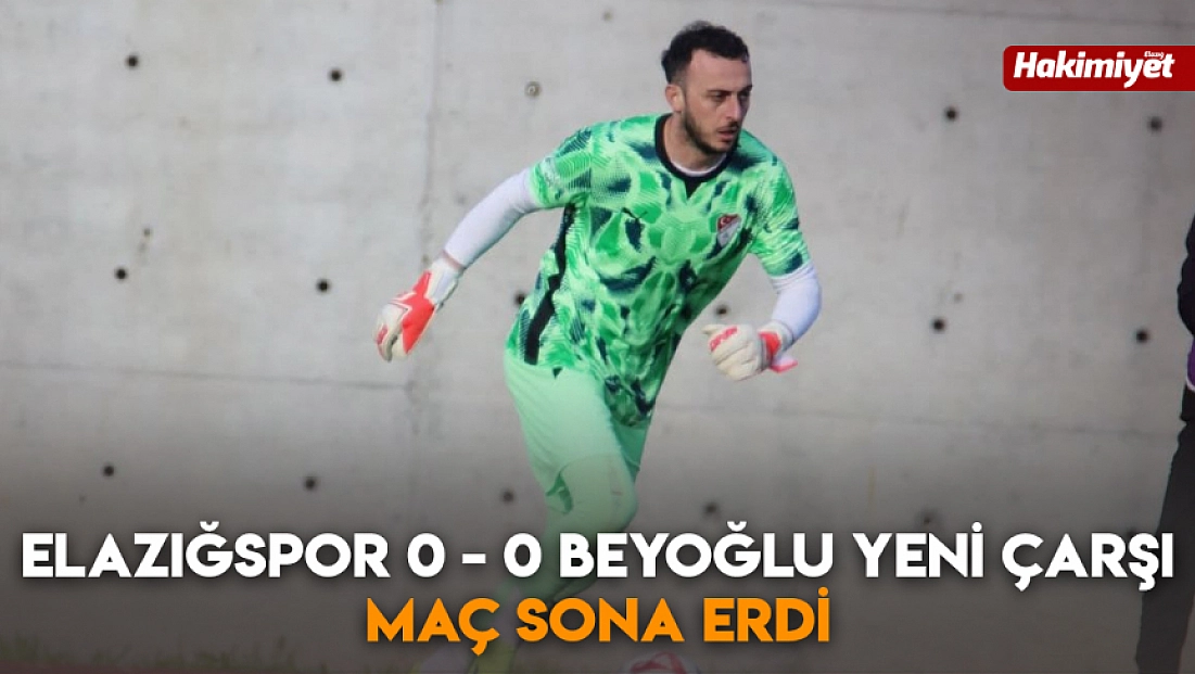 Elazığspor’dan golsüz beraberlik