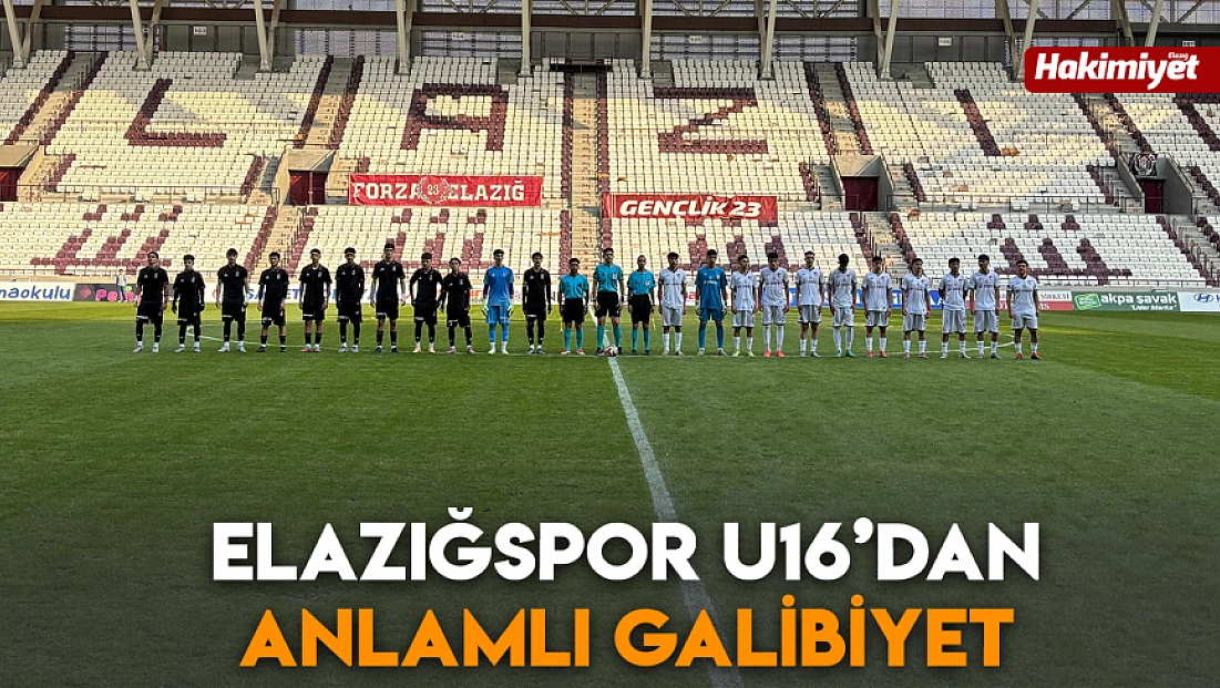 Elazığspor U16’dan anlamlı galibiyet