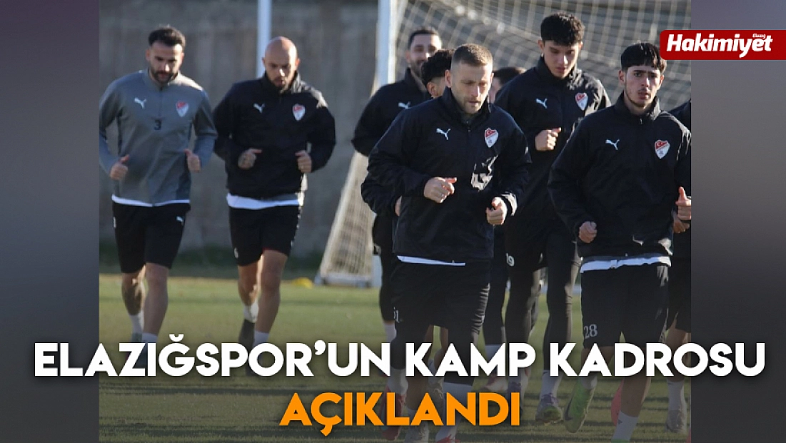 Elazığspor’un kamp kadrosu açıklandı