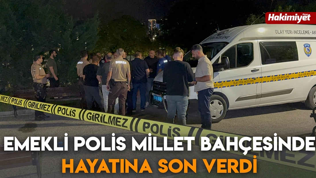 Emekli polis millet bahçesinde hayatına son verdi
