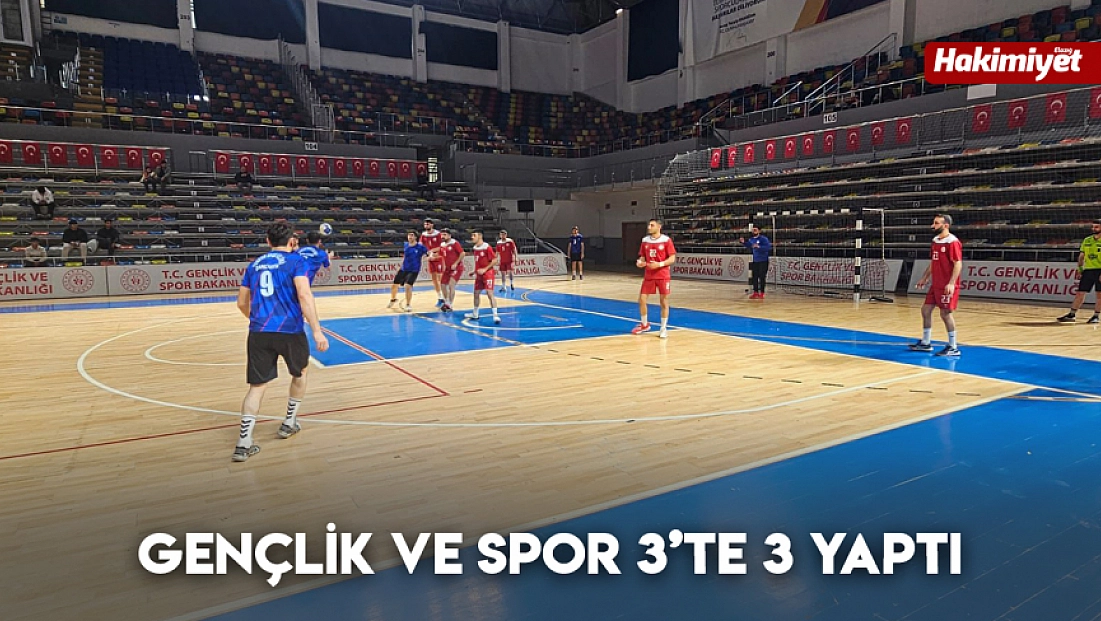 Gençlik ve Spor 3’te 3 yaptı