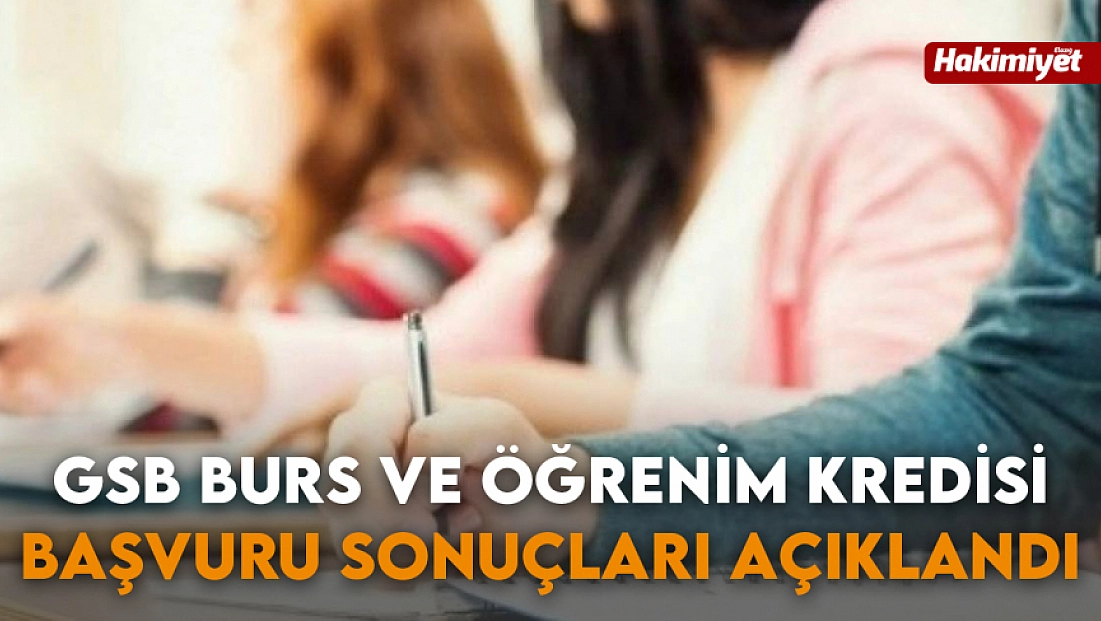 GSB Burs ve Öğrenim Kredisi başvuru sonuçları açıklandı