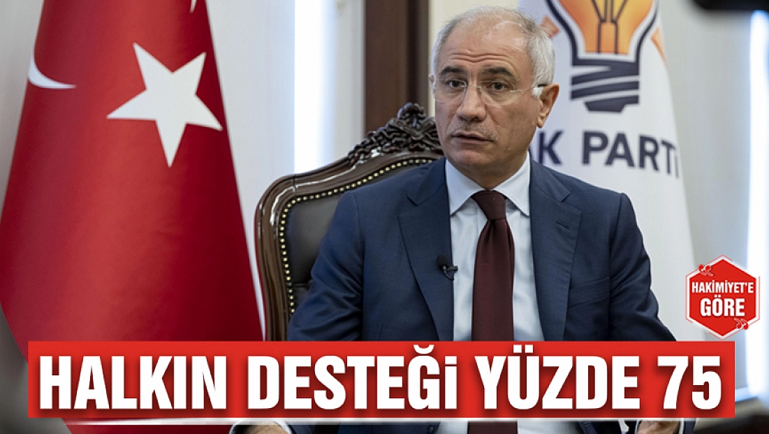 Halkın desteği yüzde 75